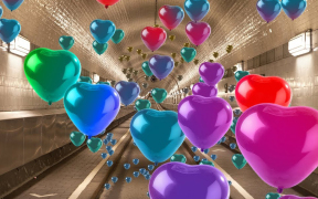 Luftballons als Streupinsel